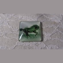 quadratischer Glas-Cabochon 30mm 025 