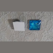 quadratischer Glas-Cabochon 25mm 019 