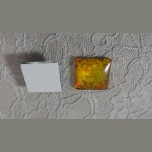 quadratischer Glas-Cabochon 25mm 016 