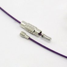 1 Halsband mit starrem Draht violett Schraubverschluss Nr. 01