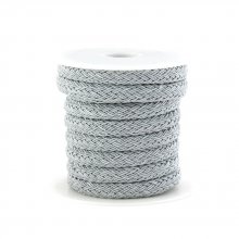 Corde polyester Regaliz 4 x 7 mm Gris