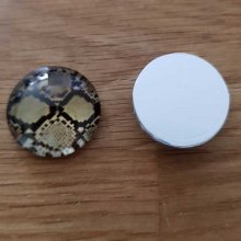 cabochon rond en verre 18mm divers 010