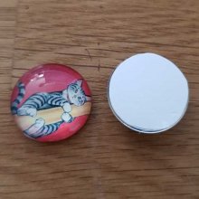 cabochon rond en verre 20mm divers 005