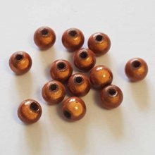 Perle Magique Ronde 08 mm Marron 01 x 15