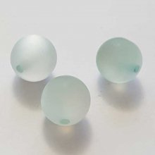 Perle Polaris Mat Ronde 18 mm Vert D'Eau 01 x 1 Pièce