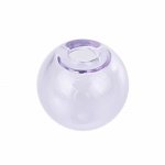 1 Runde Glaskugel zum Füllen 16mm Violett
