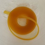 1 Meter PVC-Flachband 5.8 x 1.9 mm Dunkelgelb