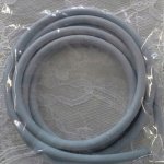 1 Meter Pvc-Hohlfaserschnur 4 mm Dunkelgrau Pastell