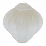 Perle Lucite Form Lampion Gestreifter Kristall