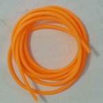 1 Meter PVC-Hohlfaserschnur 2 mm Fluororange.