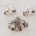 Elefant Charm Nr. 06 x 3 Stück