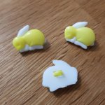 Kinderknopf mit Motiv Hase Nr. 08