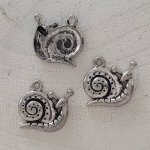 Schnecke Charm Nr. 02 Silber