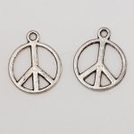 Peace & Love Charm N°04 Silber 