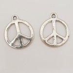 Peace & Love Charm Nr. 09 Silber