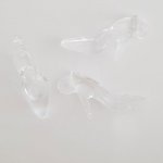 3 Schuh Charms Nr. 33 Transparent