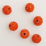 Perle aus Kunstharz Strass 10 mm Shamballa-Stil Nr. 03