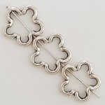 Blume Metall Charm Nr. 031 Silber