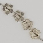 Blume Metall Charm Nr. 033 Silber