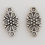 Blume Metall Charm Nr. 067 Silber