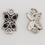 Blume Metall Charm Nr. 081 Silber