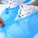 Polyethylen-Schuhüberzieher Blau 1 Packung