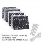 Maskenmaterial-Set Schwarz