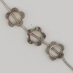 Blume Metall Charm Nr. 033-02 Silber