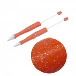 Perlendekorationsstift Braun Orange Glitter zum Anpassen x 1 Stück