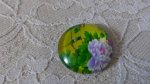 runder Glas-Cabochon 20mm Blume 01-044 