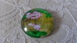 runder Glas-Cabochon 20mm Blume 01-043 