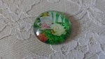 runder Glas-Cabochon 20mm Blume 01-041 