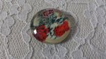 runder Glas-Cabochon 20mm Blume 01-026 