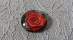 runder Glas-Cabochon 20mm Blume 01-022 