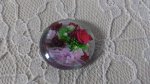 runder Glas-Cabochon 20mm Blume 01-020 