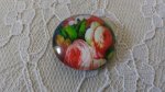 runder Glas-Cabochon 25mm Blume 01-039 