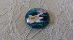 runder Glas-Cabochon 25mm Blume 01-032 