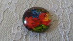 runder Glas-Cabochon 25mm Blume 01-031 