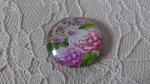 runder Glas-Cabochon 25mm Blume 01-011 