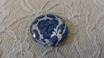 runder Glas-Cabochon 25mm Blume 026 