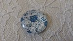 runder Glas-Cabochon 25mm Blume 009 