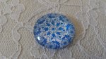 runder Glas-Cabochon 25mm Blume 006 