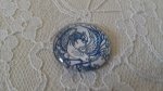 runder Glas-Cabochon 25mm Blume 003 