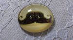 cabochon rund glas 25mm schnurrbart 032 