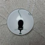 runder Glas-Cabochon 20mm Katze 012 