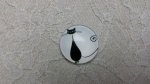 runder Glas-Cabochon 20mm Katze 013 