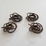 Blumenspiralperle 18 mm Bronze Nr. 01