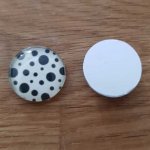 cabochon rond en verre 18mm divers 022