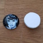 cabochon rond en verre 20mm divers 010