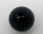 10 Perles en Agate ( Teint ) Rond Noir 10mm Classement B